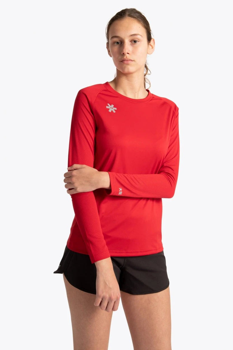 Osaka Osaka Women Training Tee Long Sleeve | Red - Activewear Training