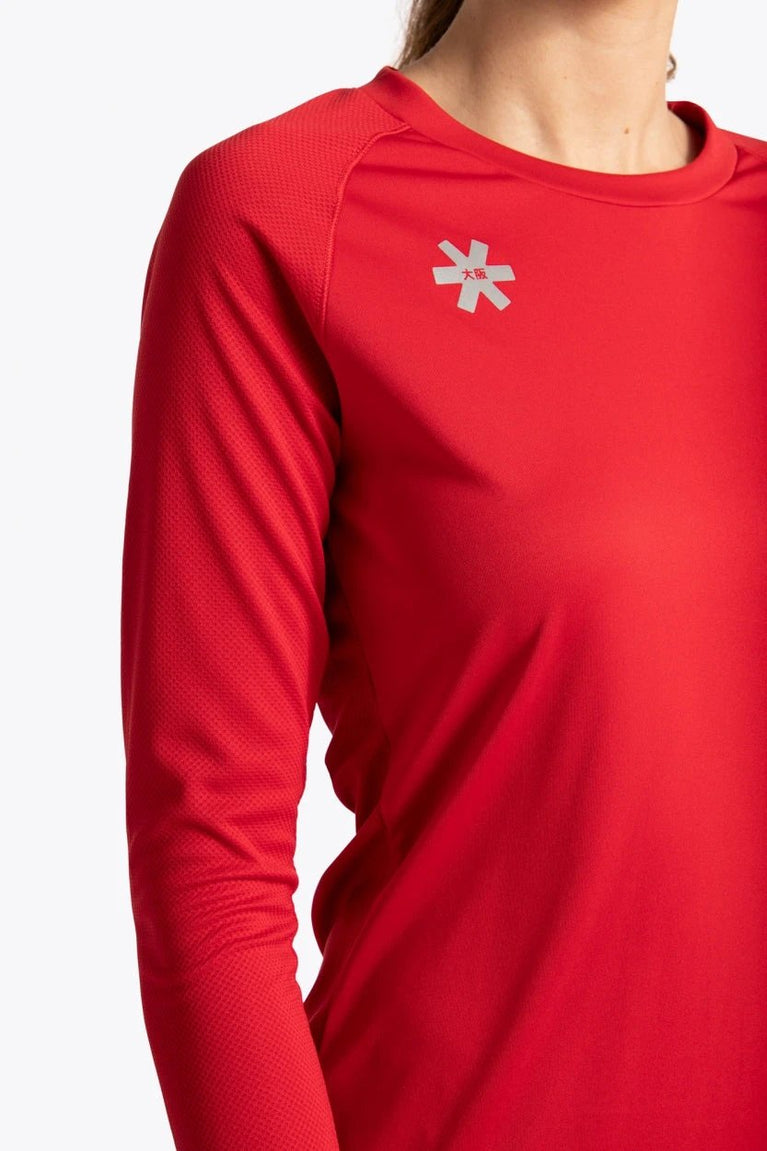 Osaka Osaka Women Training Tee Long Sleeve | Red - Activewear Training