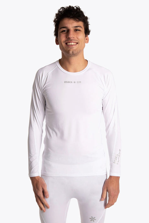 Osaka Men Baselayer Top | White Osaka Men Baselayer Top | White