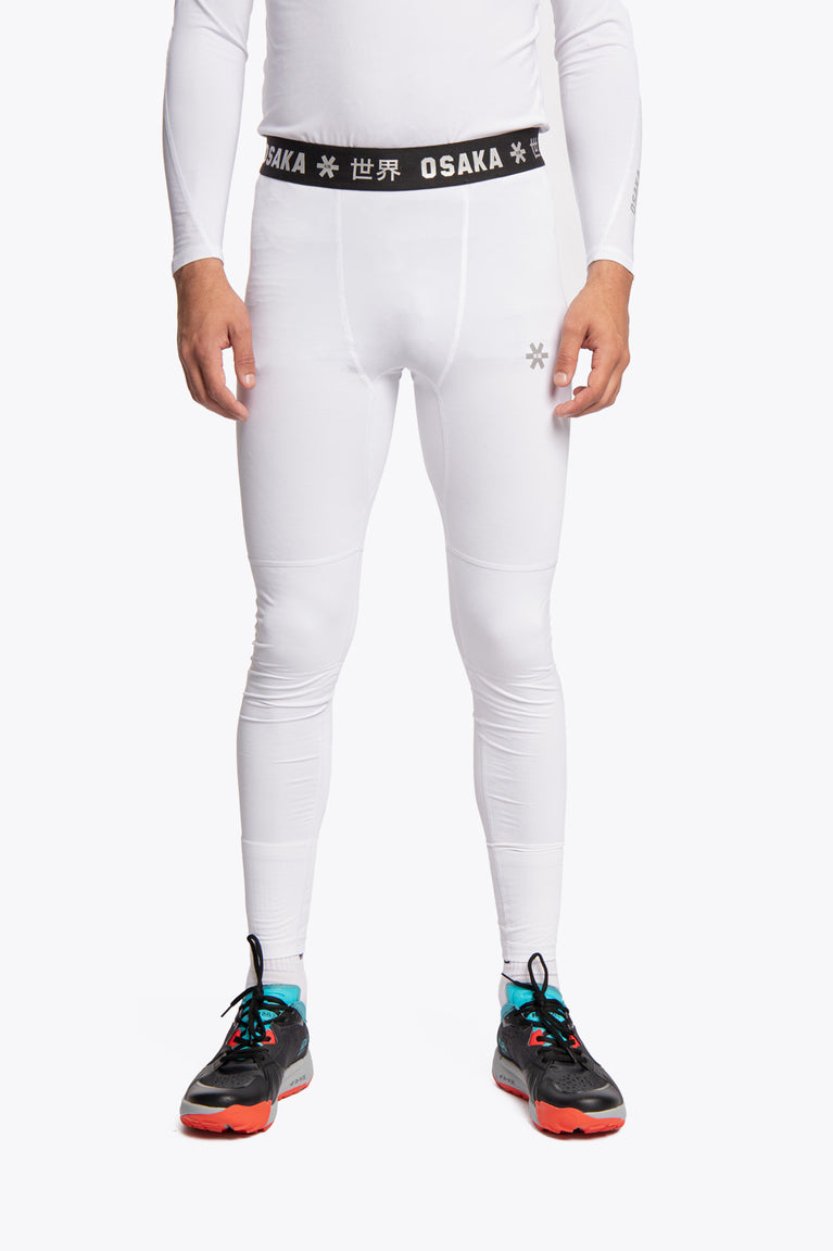 Osaka Osaka Men Baselayer Tights | White - Activewear Training