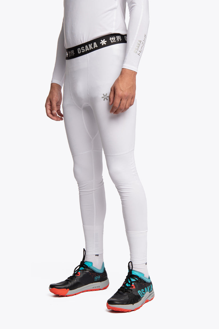 Osaka Osaka Men Baselayer Tights | White - Activewear Training