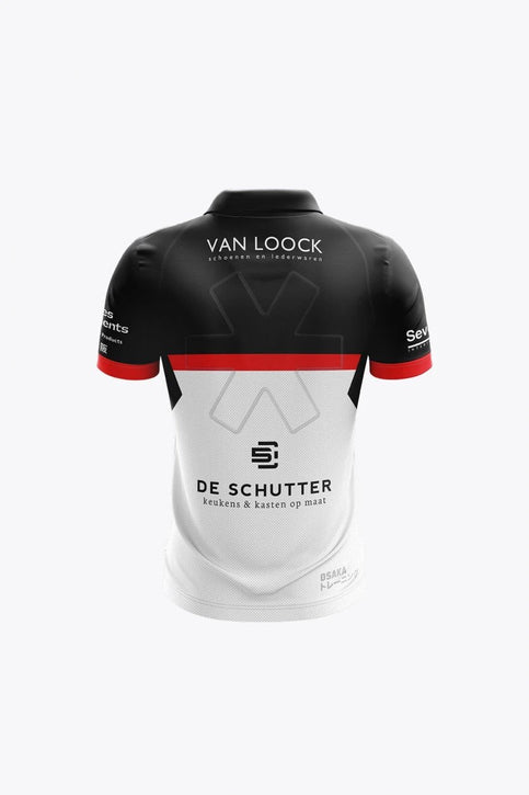 Blackbirds Kids Polo Jersey - Retro Jersey | Black-Red-White Osaka Blackbirds Kids Polo Jersey - Retro Jersey | Black-Red-White - Sports Uniforms Training