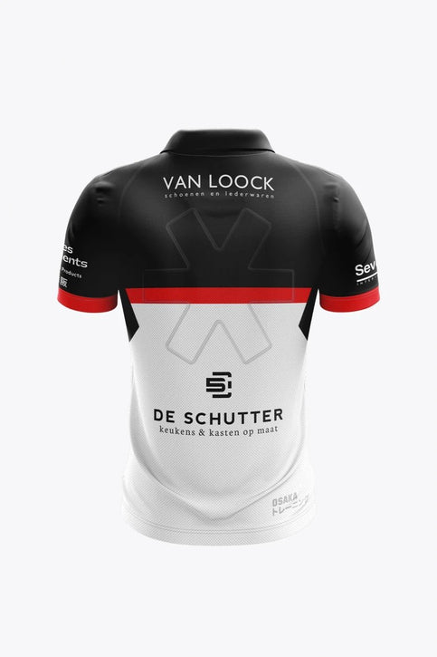 Blackbirds Women Polo Jersey - Retro Jersey | Black-Red-White Osaka Blackbirds Women Polo Jersey - Retro Jersey | Black-Red-White - Sports Uniforms Training