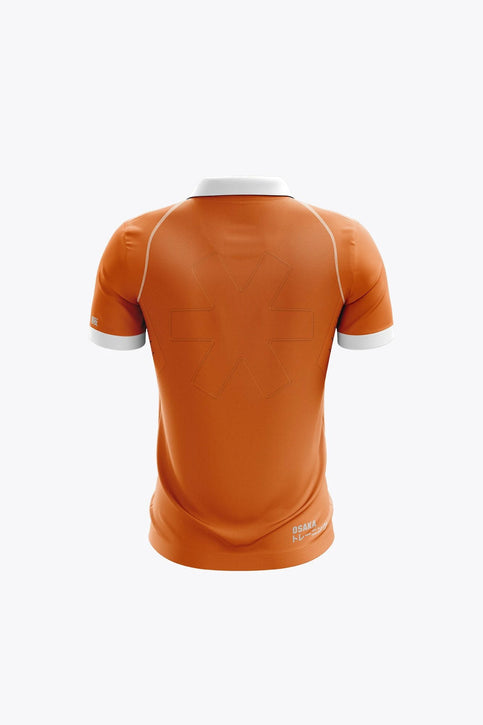 HC Bloemendaal Kids Polo Jersey - Retro Edition | Orange Bloemendaal Kids Polo Jersey in Orange. Front view