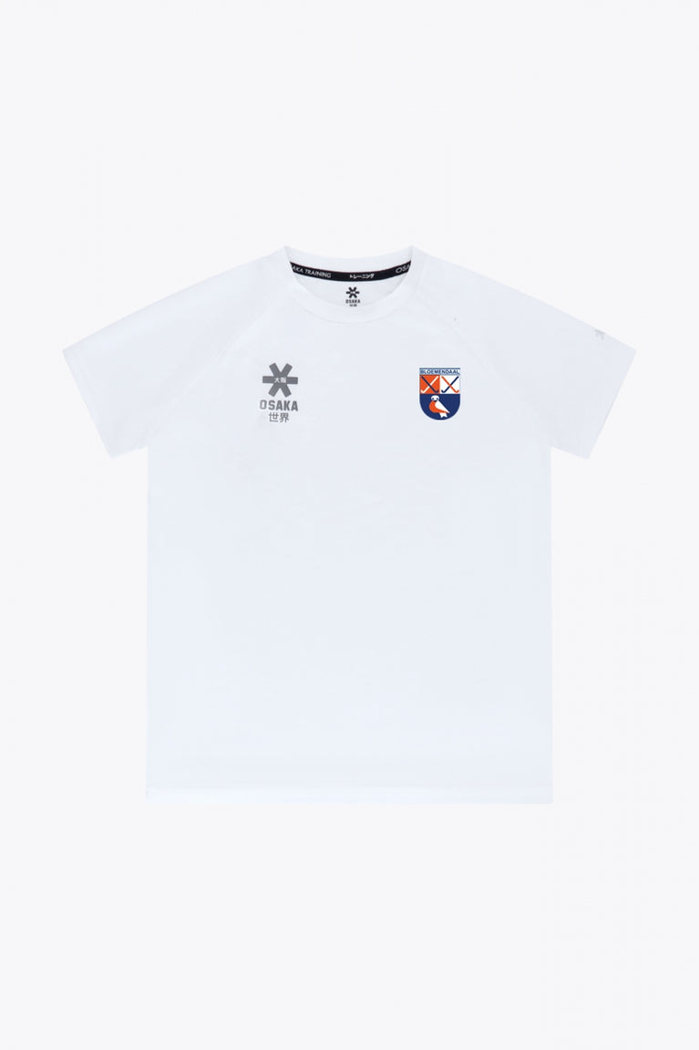 HC Bloemendaal Kids Training Tee in White. Front view