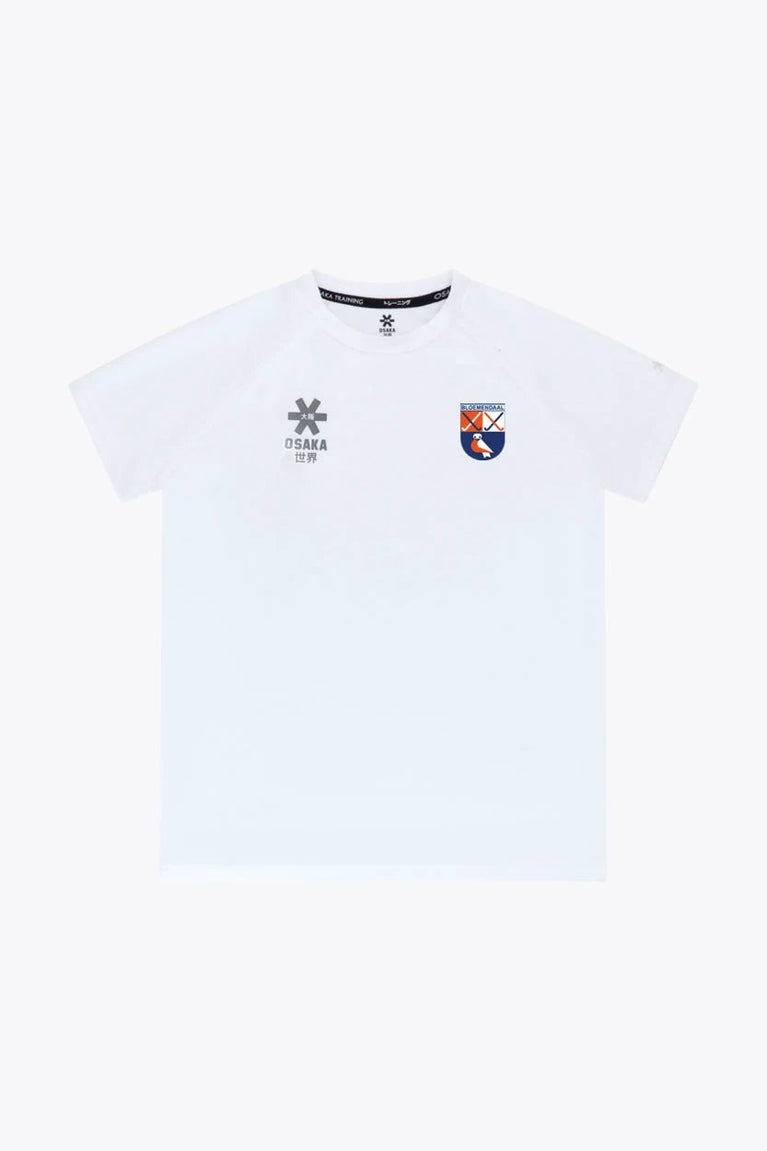 HC Bloemendaal Kids Training Tee in White. Front view