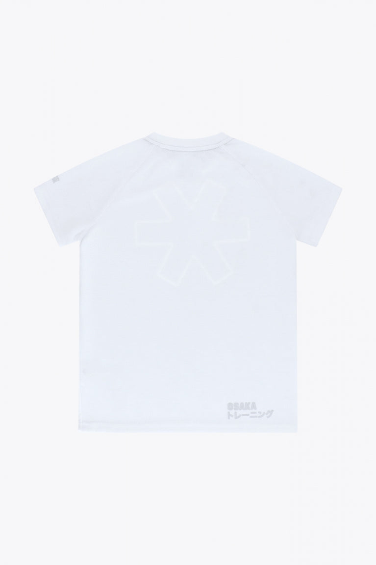 HC Bloemendaal Kids Training Tee in White. Back view