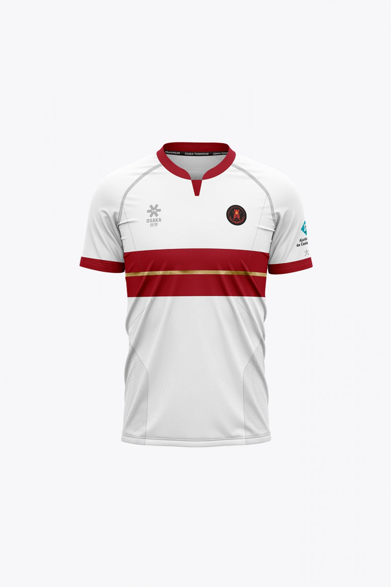 Castelldefels Kids Jersey in White. Front view