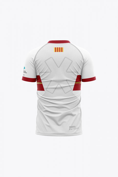Castelldefels Kids Jersey - Retro Edition | White Castelldefels Kids Jersey in White. Front view