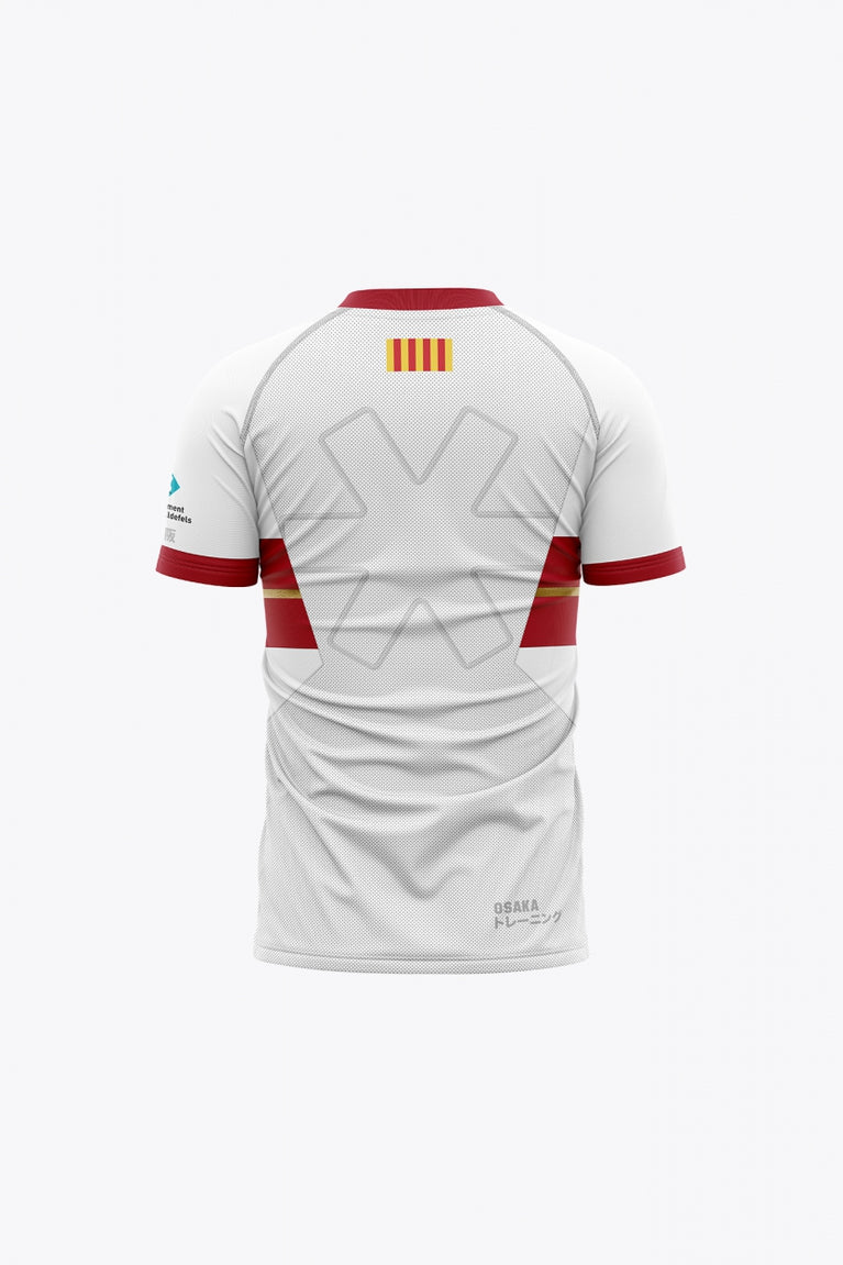 Castelldefels Kids Jersey in White. Back view