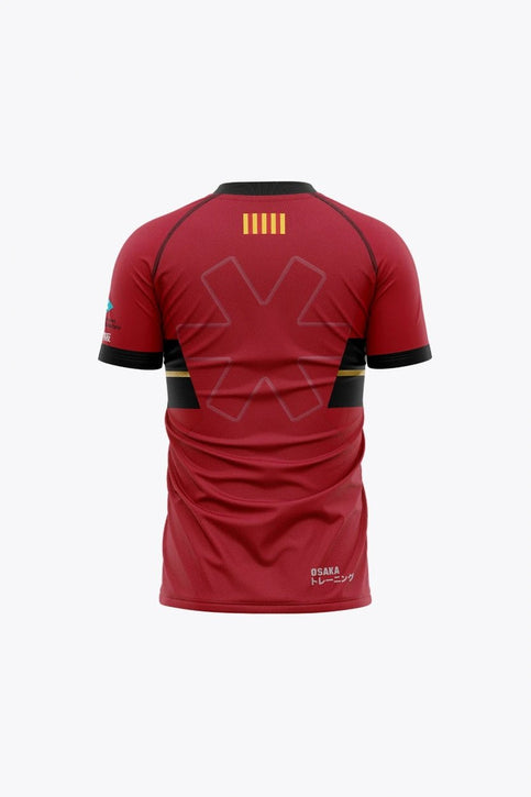 Castelldefels Kids Jersey - Retro Edition | Red Castelldefels Kids Jersey in Red. Front view