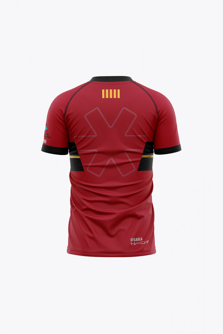 Castelldefels Kids Jersey in Red. Back view