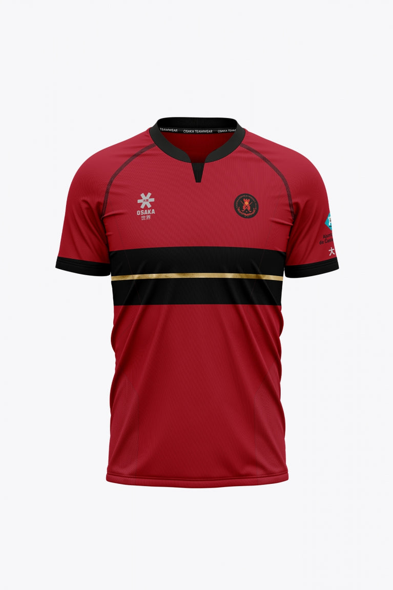 Castelldefels Men Jersey in Red. Front view