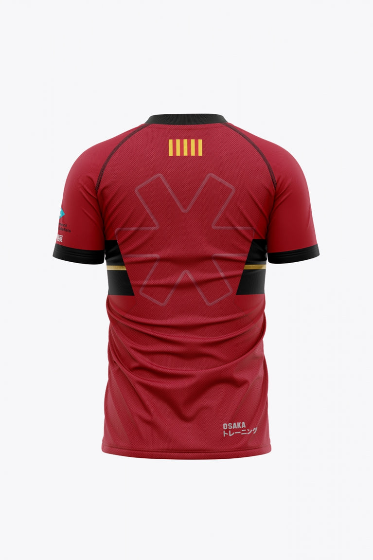 Castelldefels Men Jersey in Red. Back view