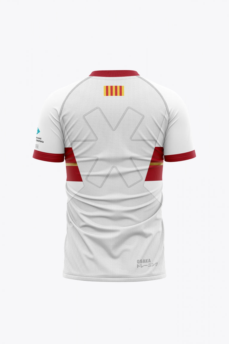Castelldefels Women Jersey in White. Back view