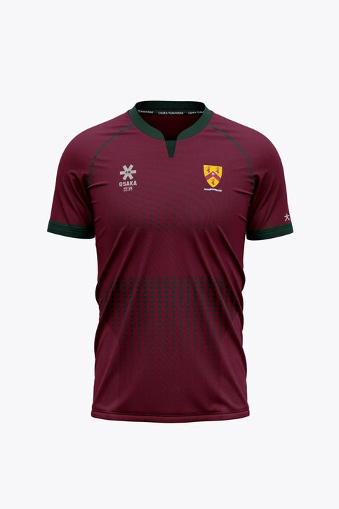 Cannock Men Jersey | Bordeaux Cannock Men Jersey in Bordeaux. Front view