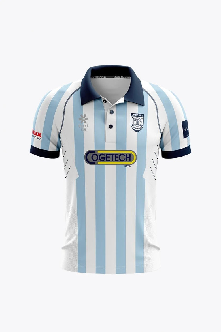 Osaka Embourg Women Polo Jersey - Retro Edition | Blue-White - Sports Uniforms Training