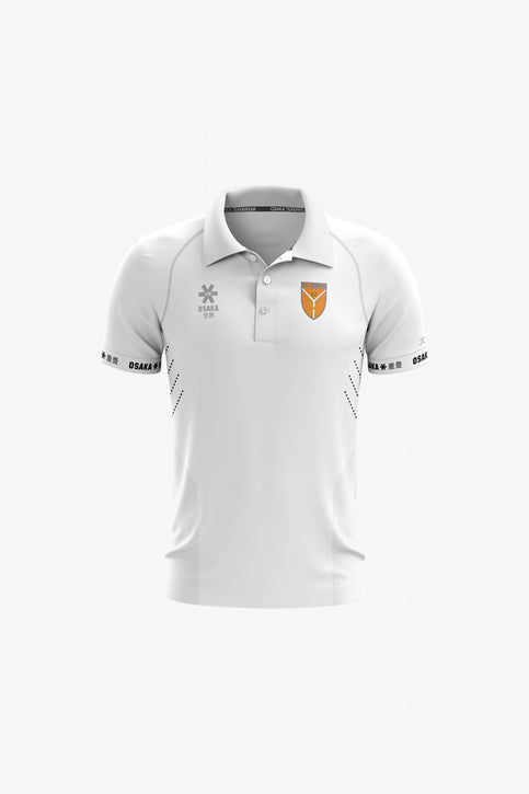 HC Ypenburg Kids Polo Jersey | White HC Ypenburg Kids Polo Jersey in White. Front view