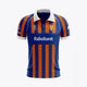 HC Ypenburg Kids Polo Jersey in Blue-Orange. Front view