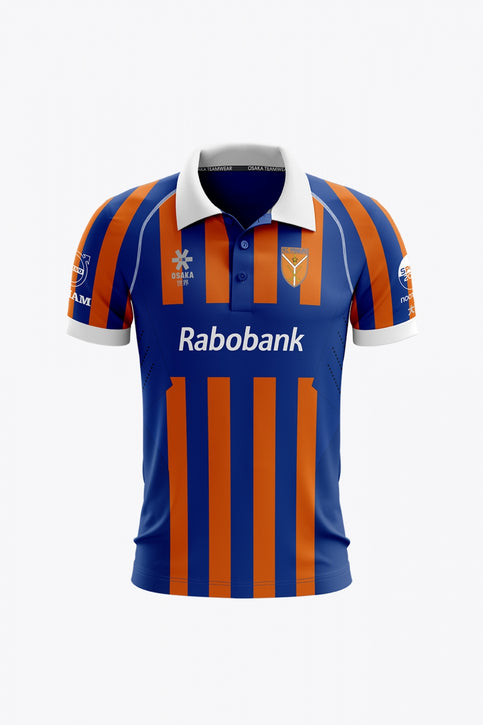 HC Ypenburg Men Polo Jersey | Blue-Orange HC Ypenburg Men Polo Jersey in Blue-Orange. Front view