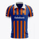 HC Ypenburg Women Polo Jersey in Blue-Orange. Front view