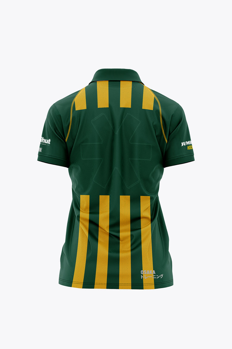 HDM Women Polo Jersey - Green / Yellow