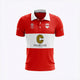 HC Knokke Kids Polo Jersey Home in Red. Front view