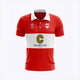 HC Knokke Kids Polo Jersey Home in Red. Front view