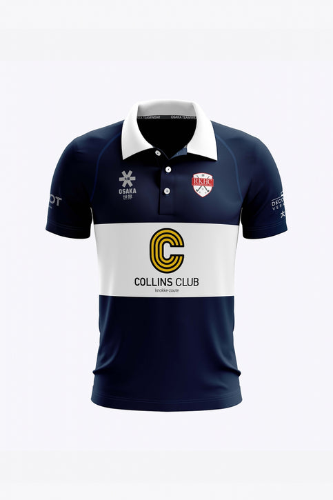 HC Knokke Men Polo Jersey Away - Retro Edition | Navy HC Knokke Men Polo Jersey Away in Navy. Front view