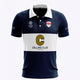 HC Knokke Women Polo Jersey Away in Navy. Front view