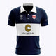 HC Knokke Women Polo Jersey Away in Navy. Front view