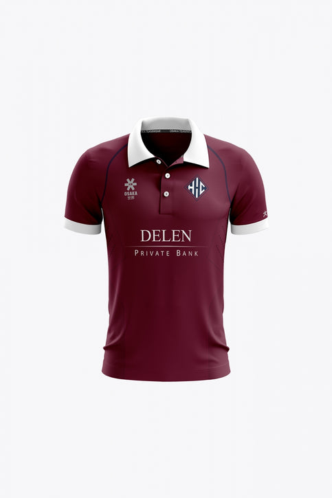 Herakles Kids Polo Jersey | Bordeaux Herakles Kids Polo Jersey in Bordeaux. Front view