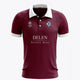 Herakles Women Polo Jersey in Bordeaux. Front view