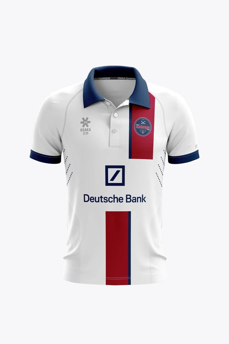 Osaka Indiana Men Polo Jersey - Retro Edition | White - Sports Uniforms Training