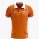 National Hockey Masters Men Polo Jersey in Orange. Front view