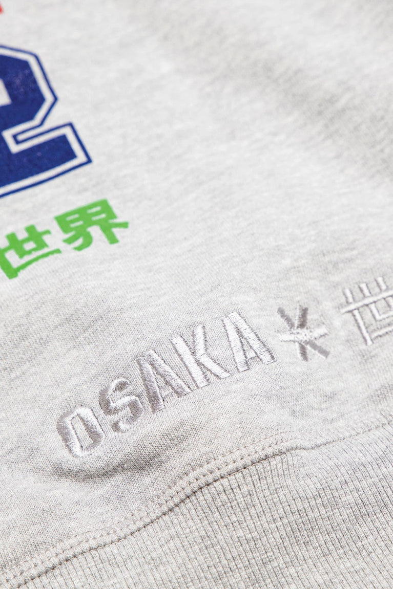 Osaka Osaka x Nexus Hoodie | Grey Melange - Sports Uniforms Training