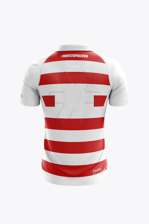 Borgerhout G/W Men Polo Jersey | White-Red Borgerhout G/W Men Polo Jersey | White-Red