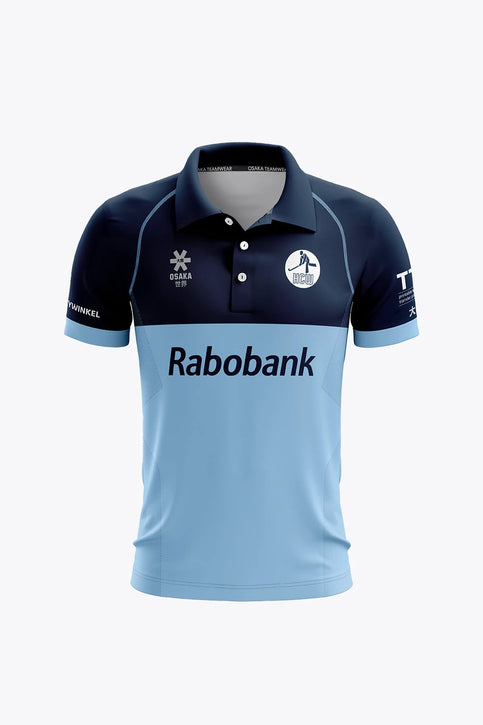 Waddinxveen HC Men Polo Jersey - Navy/Sky Blue Waddinxveen Waddinxveen HC Men Polo Jersey - Navy/Sky Blue - Sports Uniforms Training Range
