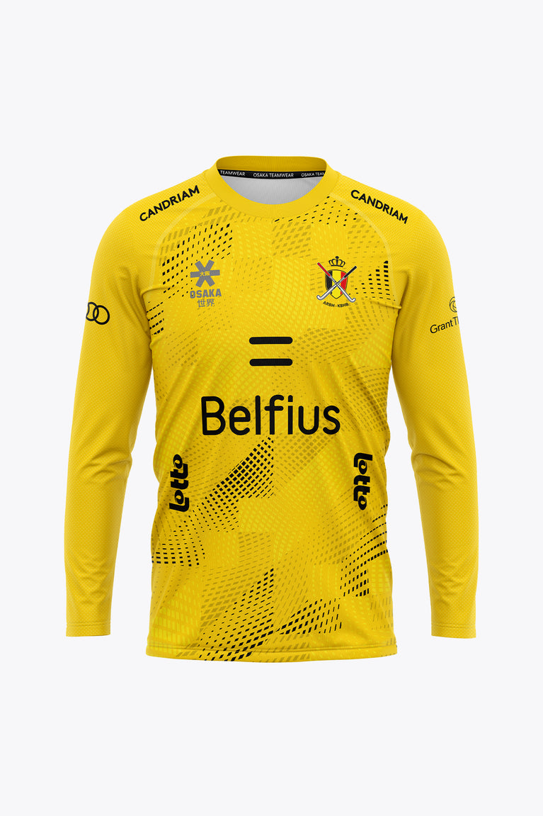 Official Belgium Goal Keeper Tee Long Sleeves - Women | Yellow