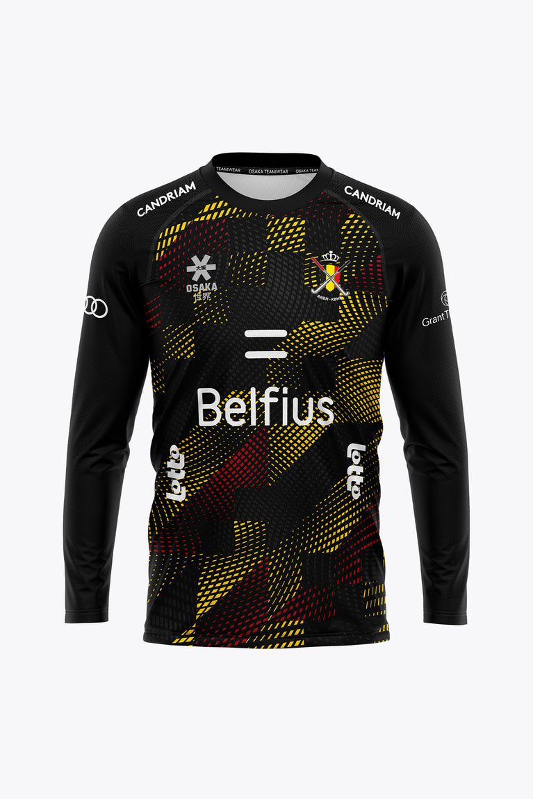 Official Belgium Goal Keeper Tee Long Sleeves - Women | Black