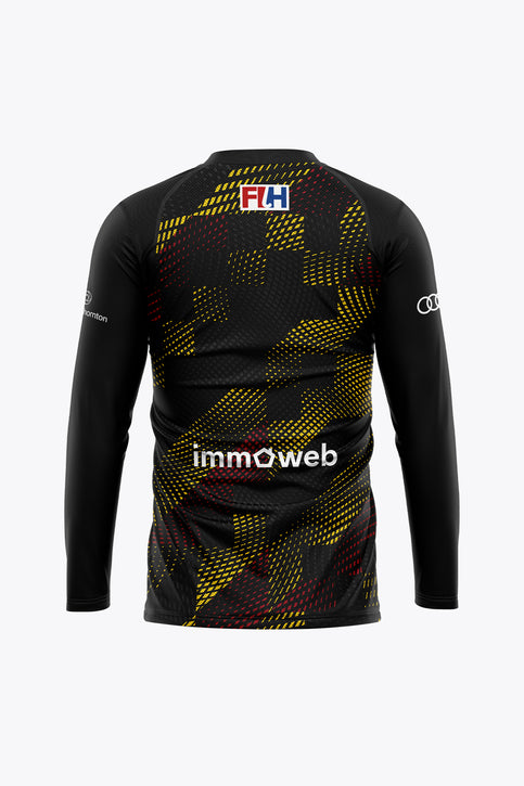 Official Belgium Goal Keeper Tee Long Sleeves - Women | Black Official Belgium Goal Keeper Tee Long Sleeves - Women | Black