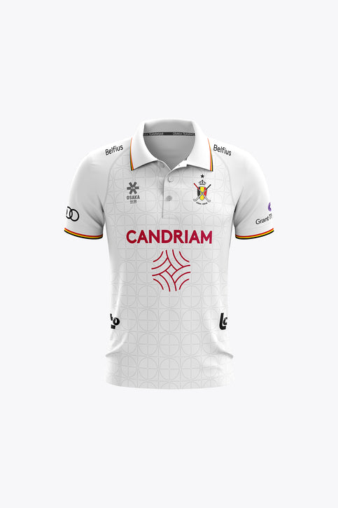 Official Belgium Kids Polo Jersey | White Official Belgium Kids Polo Jersey | White