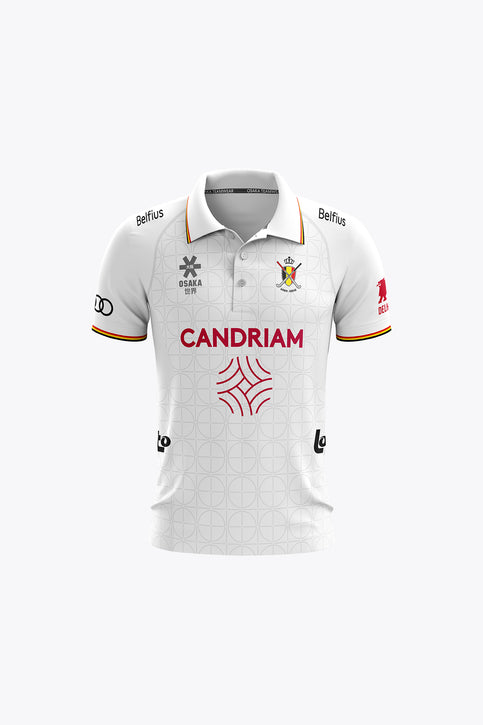 Official Belgium Kids Polo Jersey | White Official Belgium Kids Polo Jersey | White