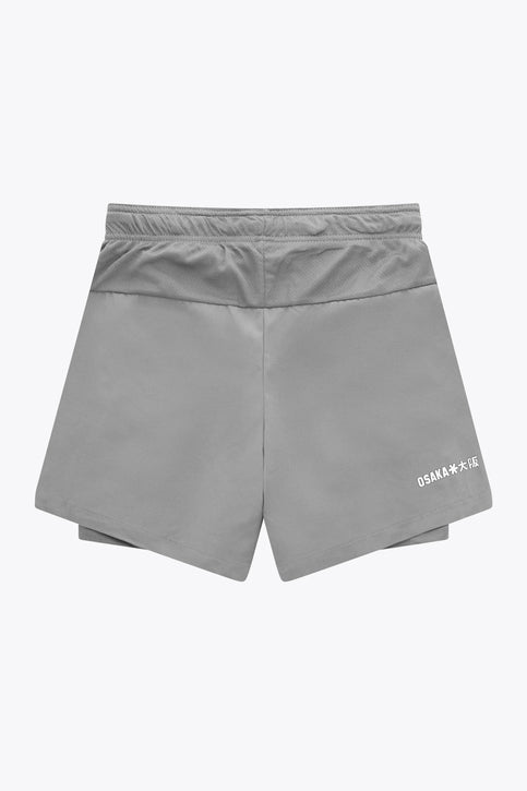 Osaka Men 2 in 1 Shorts | Light Grey Osaka Osaka Men 2 in 1 Shorts | Light Grey - Shorts Training