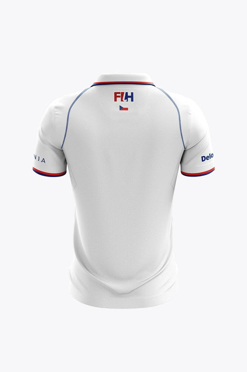 Official Czech Republic Men Polo Jersey | White Osaka Official Czech Republic Men Polo Jersey | White - Sports Uniforms Training
