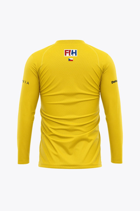 Official Czech Republic Goal Keeper Tee Long Sleeve | Yellow Osaka Official Czech Republic Goal Keeper Tee Long Sleeve | Yellow - Sports Uniforms Training