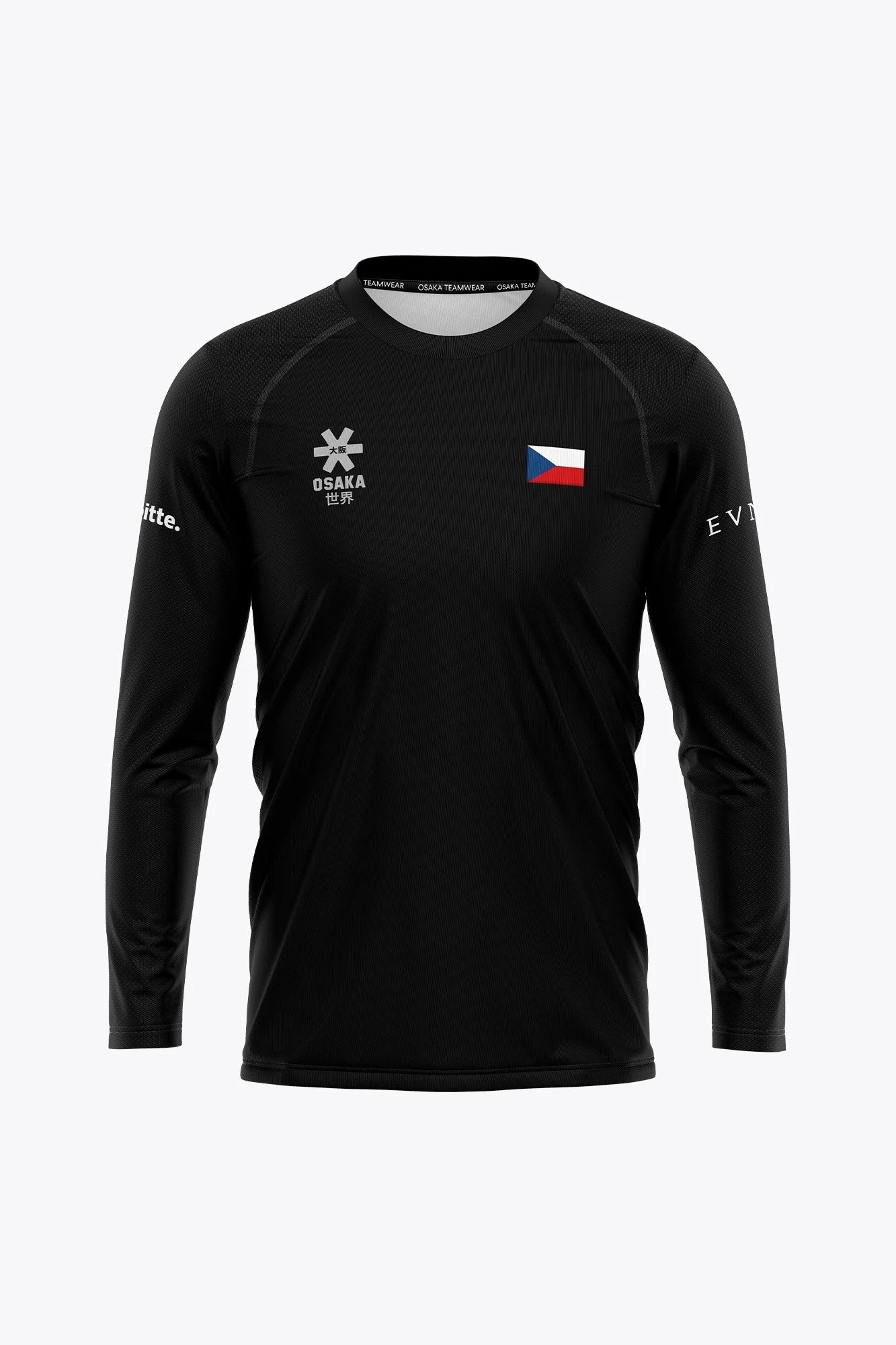 Official Czech Republic Goal Keeper Tee Long Sleeve Black