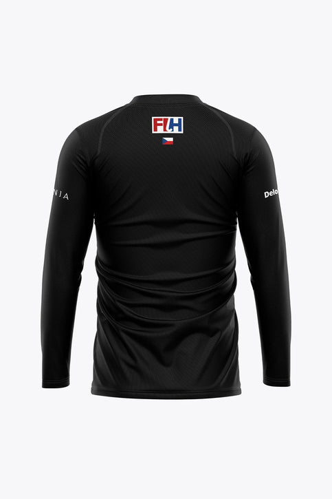 Official Czech Republic Goal Keeper Tee Long Sleeve | Black Osaka Official Czech Republic Goal Keeper Tee Long Sleeve | Black - Sports Uniforms Training
