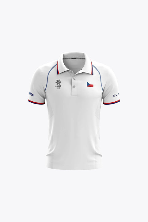 Official Czech Republic Kids Polo Jersey | White Osaka Official Czech Republic Kids Polo Jersey | White - Sports Uniforms Training