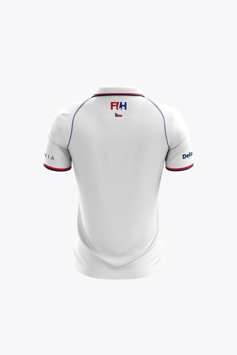 Osaka Official Czech Republic Kids Polo Jersey | White - Sports Uniforms Training